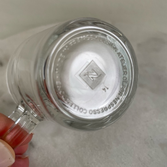 Vintage Atelier Oi for Nespresso Espresso Glass Cup and Stainless Steal Saucer - Picture 13 of 14